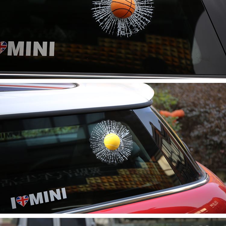 3D car window decal