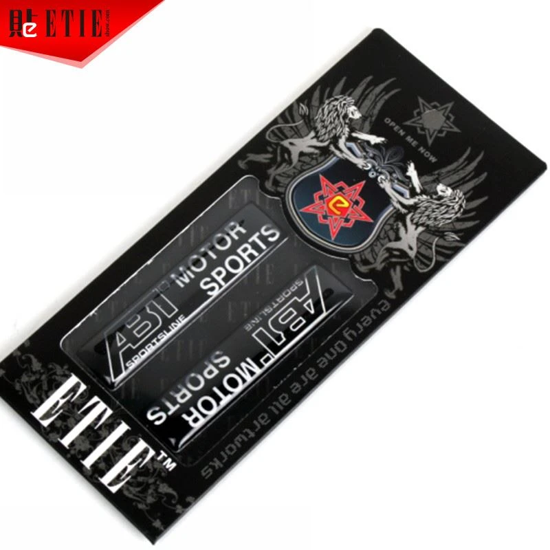 ABT aluminum epoxy auto emblem badge ABT aluminum epoxy auto emblem badge