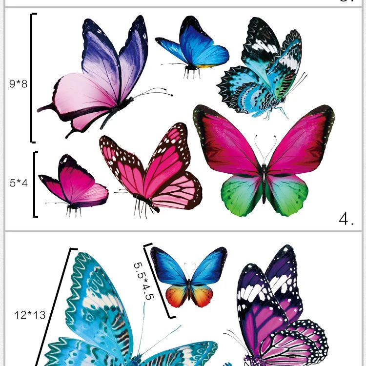 pvc butterfly decal pvc butterfly decal