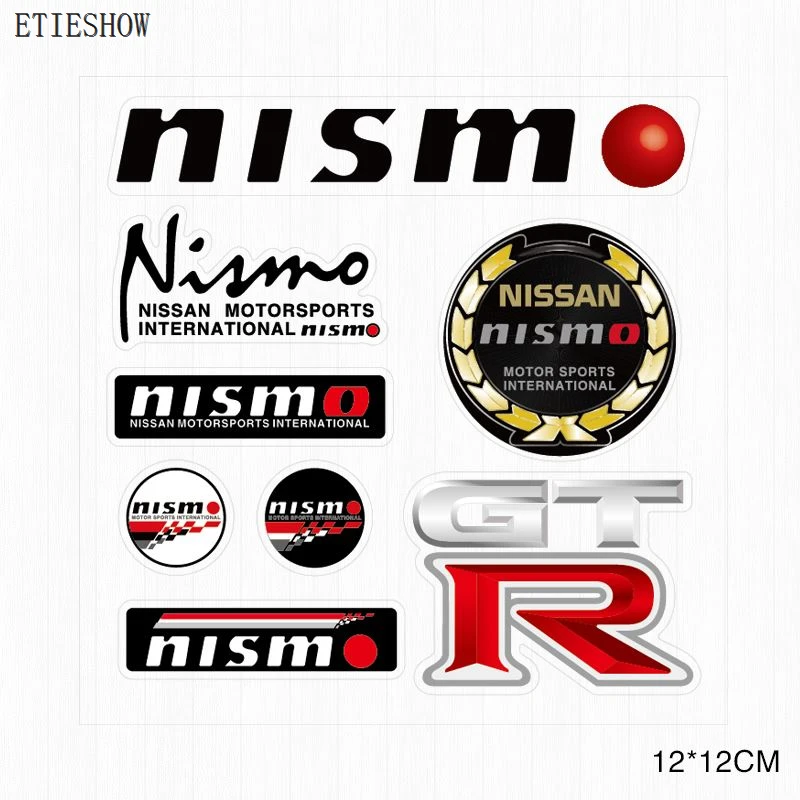 nismo car sticker sheet
