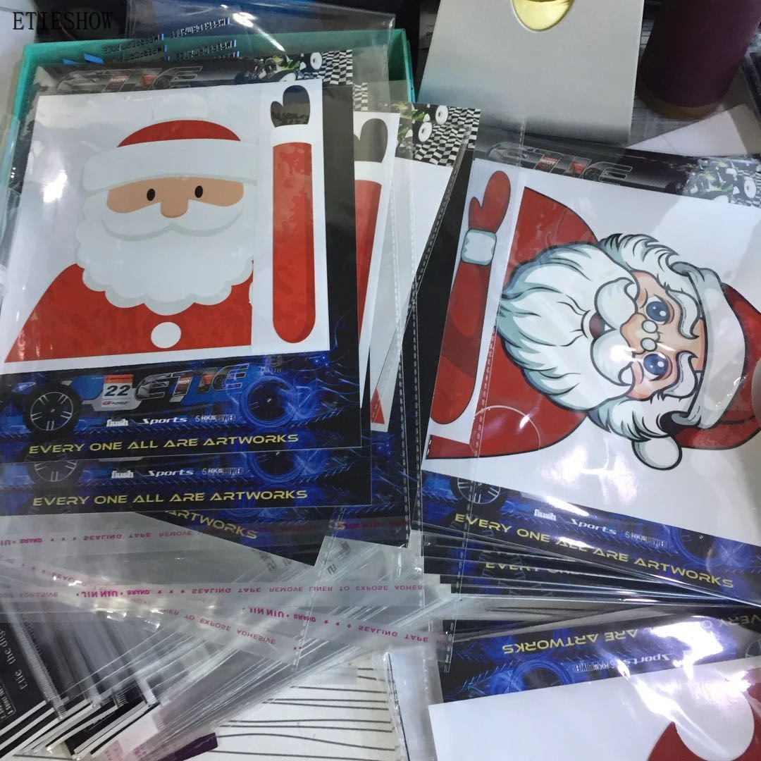 Christmas wiper tag sticker