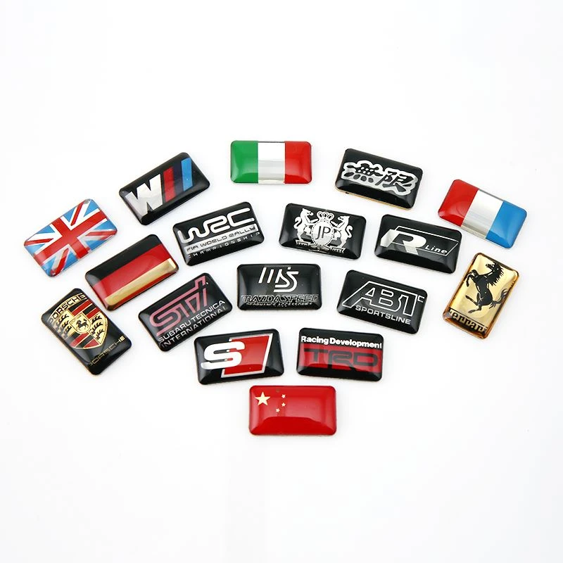 auto logo epoxy sticker