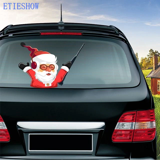 Car Rear Window Wiper Sticker Christmas Car Styling