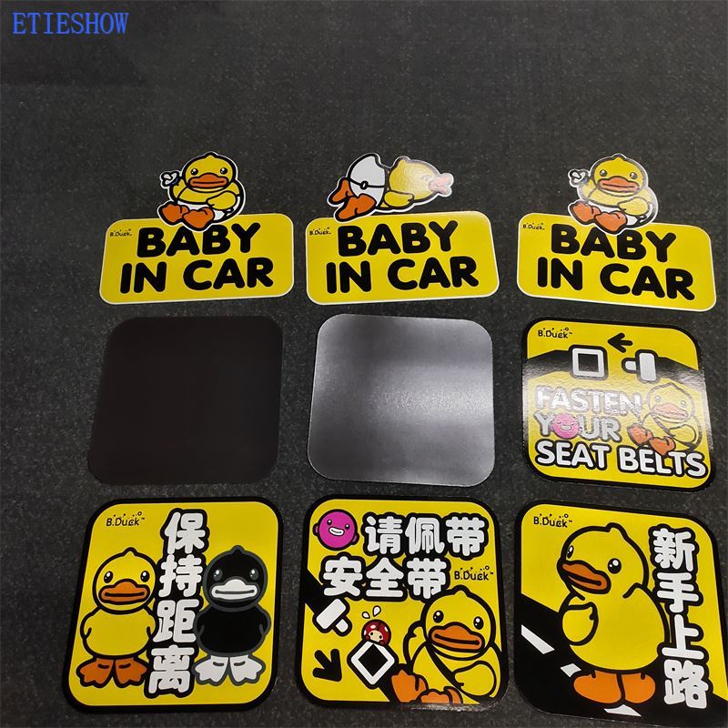 reflective magnet car signs custom