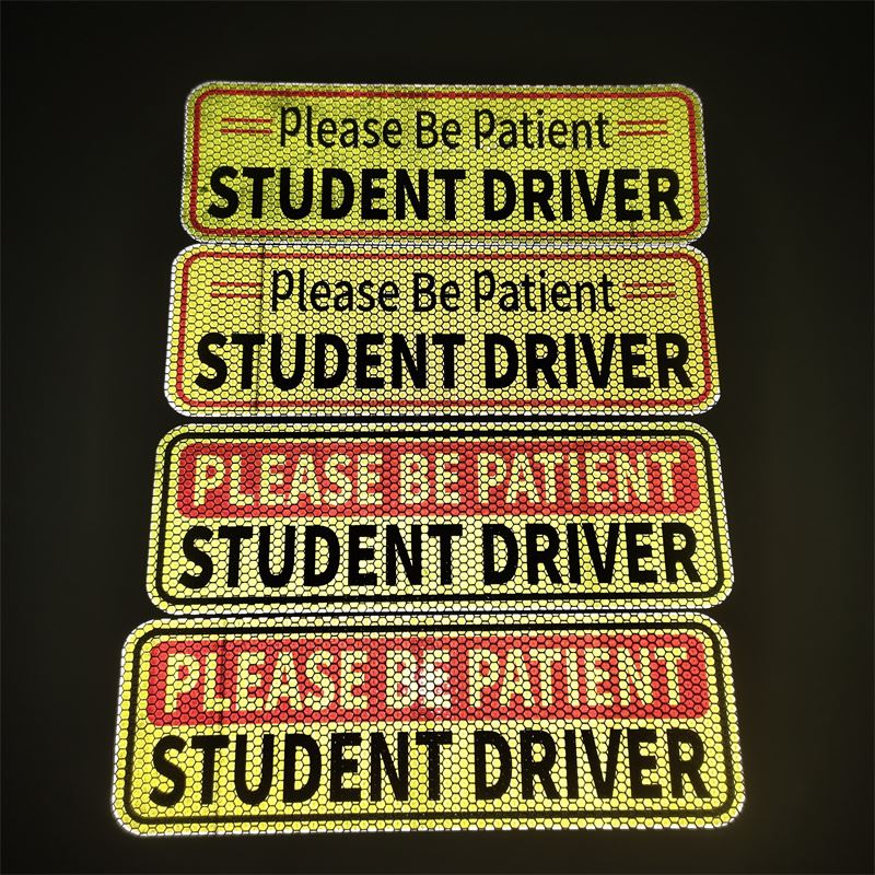 reflective magnet car sign
