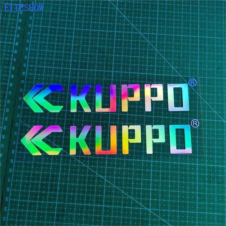 holographic transfer die cut sticker