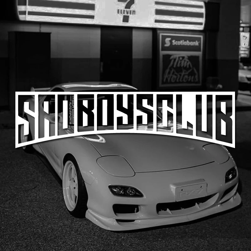 "Sad Boys Club" รูปลอกสไตล์ JDM