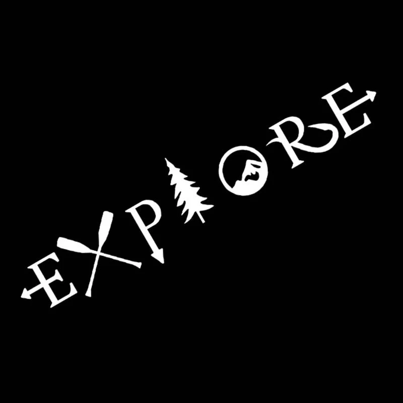 ET11365# Car Stickers Graphics Explore Tree Mountain