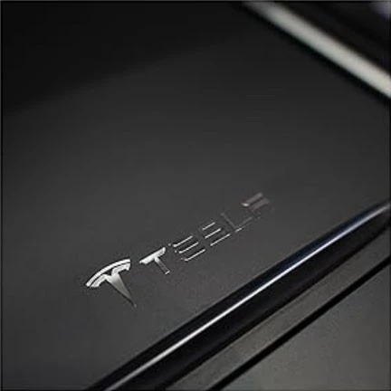TELSA Logo สติ๊กเกอร์ปั๊มเงินสีทอง