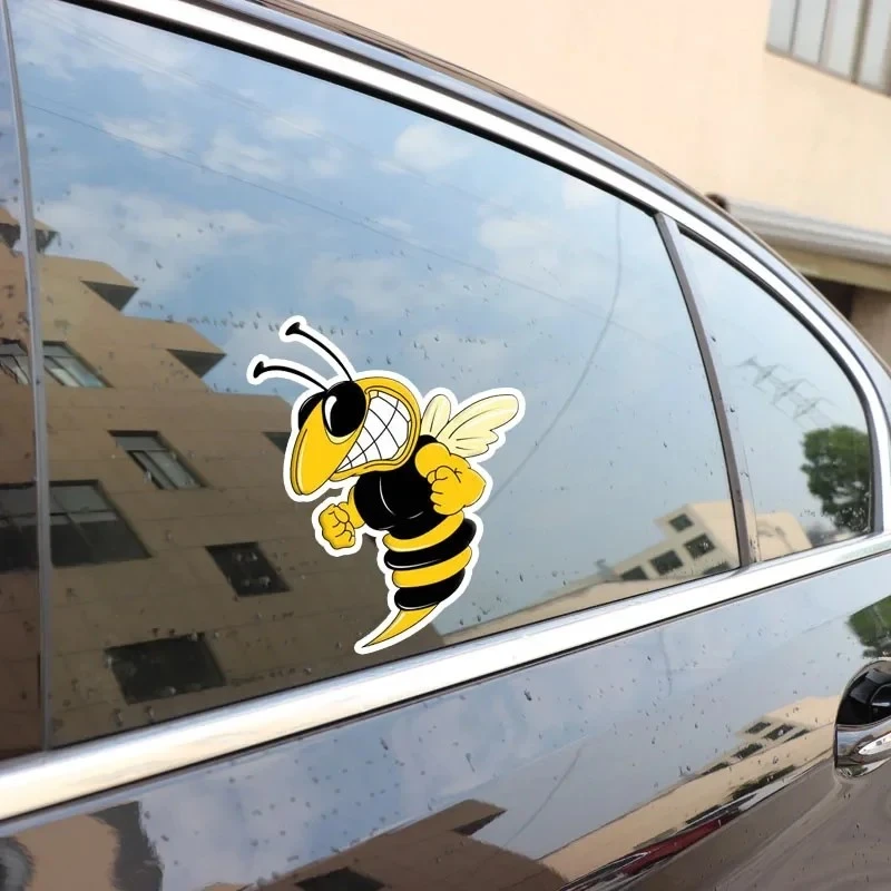 13cm A Ferocious Bee Stickers On Car high quality