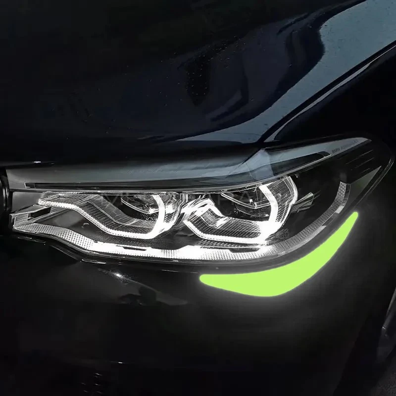 1Pair Car Glow Stickers Waterproof Auto Headlight best