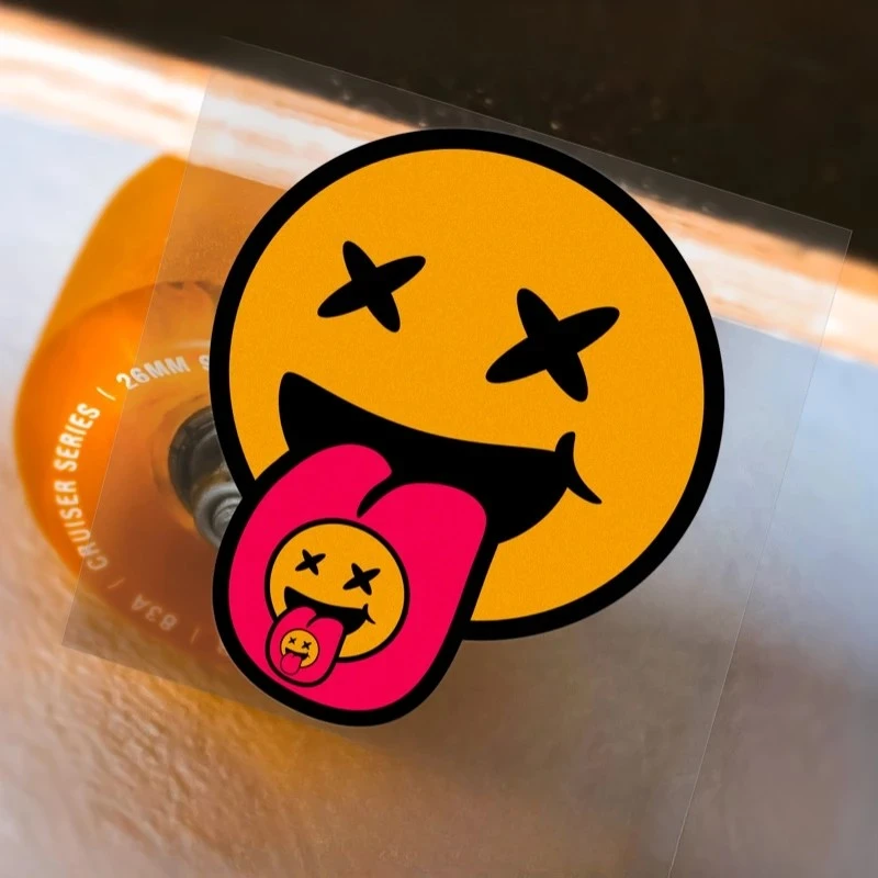 1PC Creative Smiley Face Stickers Motorcycle