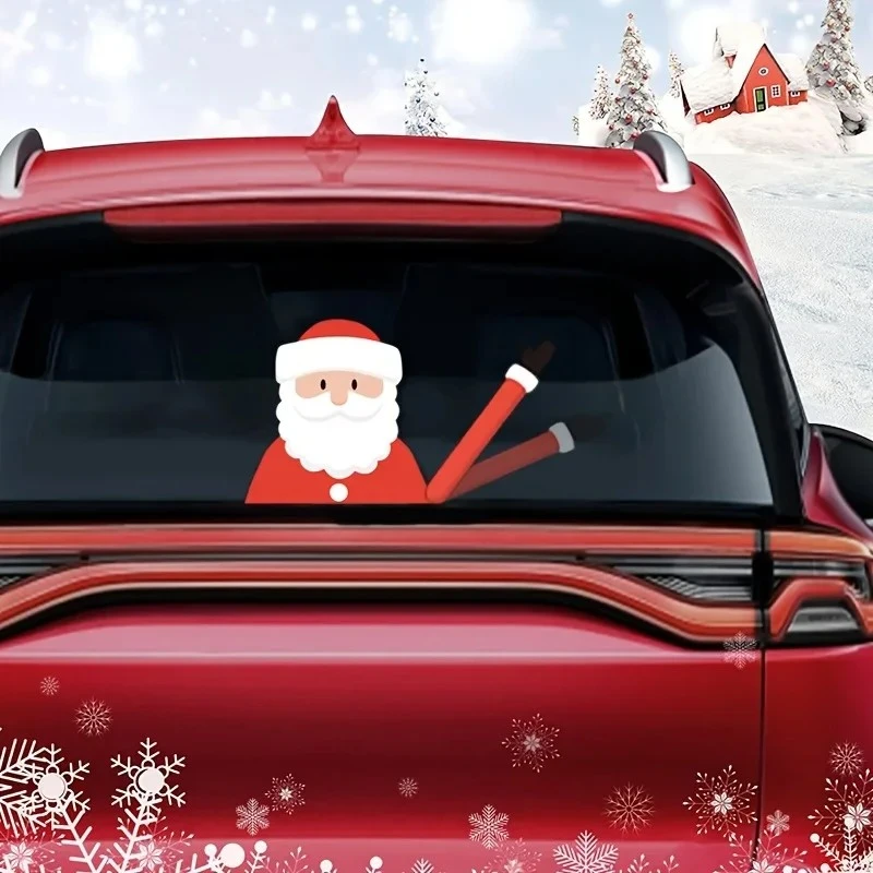 1pcs Santa Car Rear Window Sticker For Glass suppliers