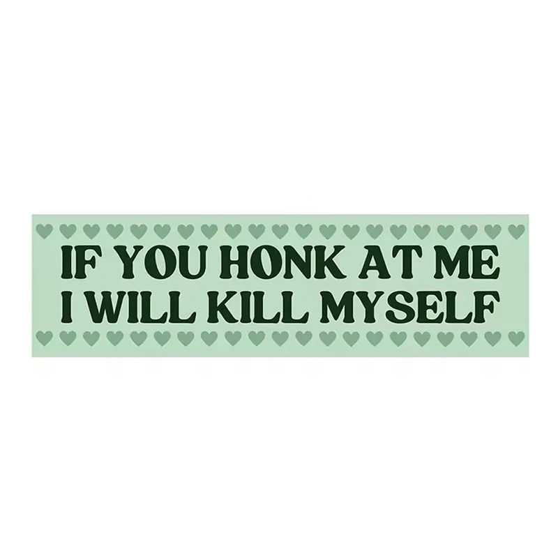 Funny Cartoon Word Car Stickers