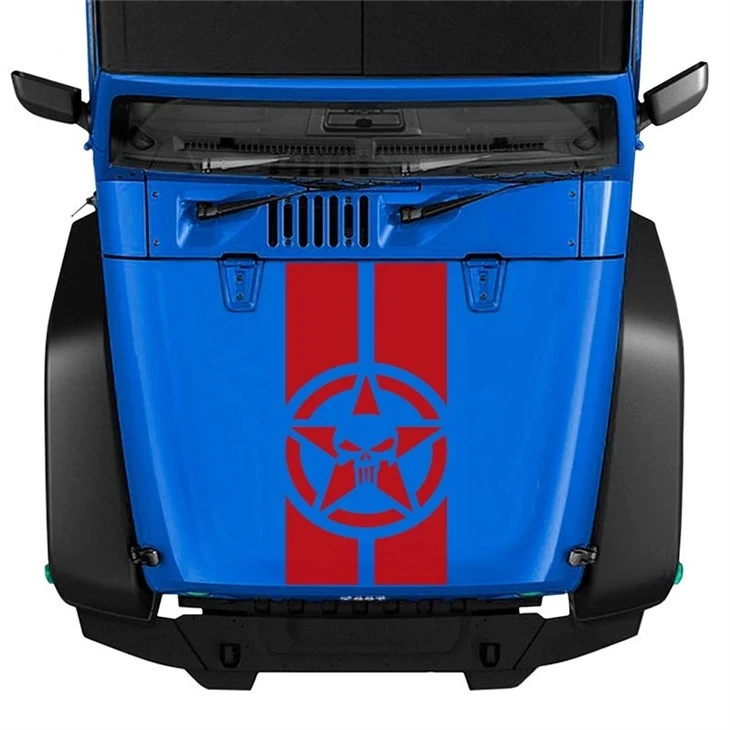 สติ๊กเกอร์ลายฝากระโปรงหน้ารถ Jeep