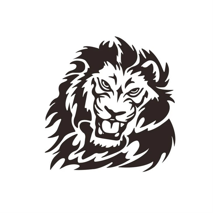 Lion Head Logo Car Body Sticker