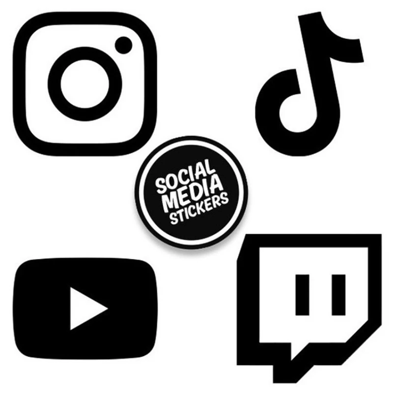 Custom Sticker With Your Social Media