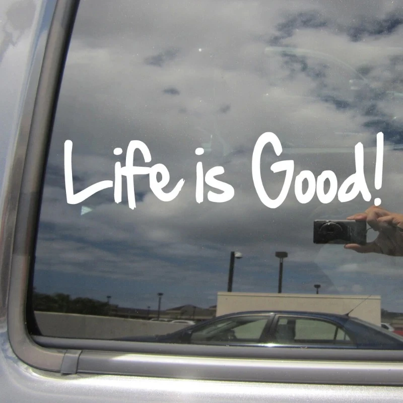 Life Is Good Car Bumper Window Vinyl Decal สติกเกอร์