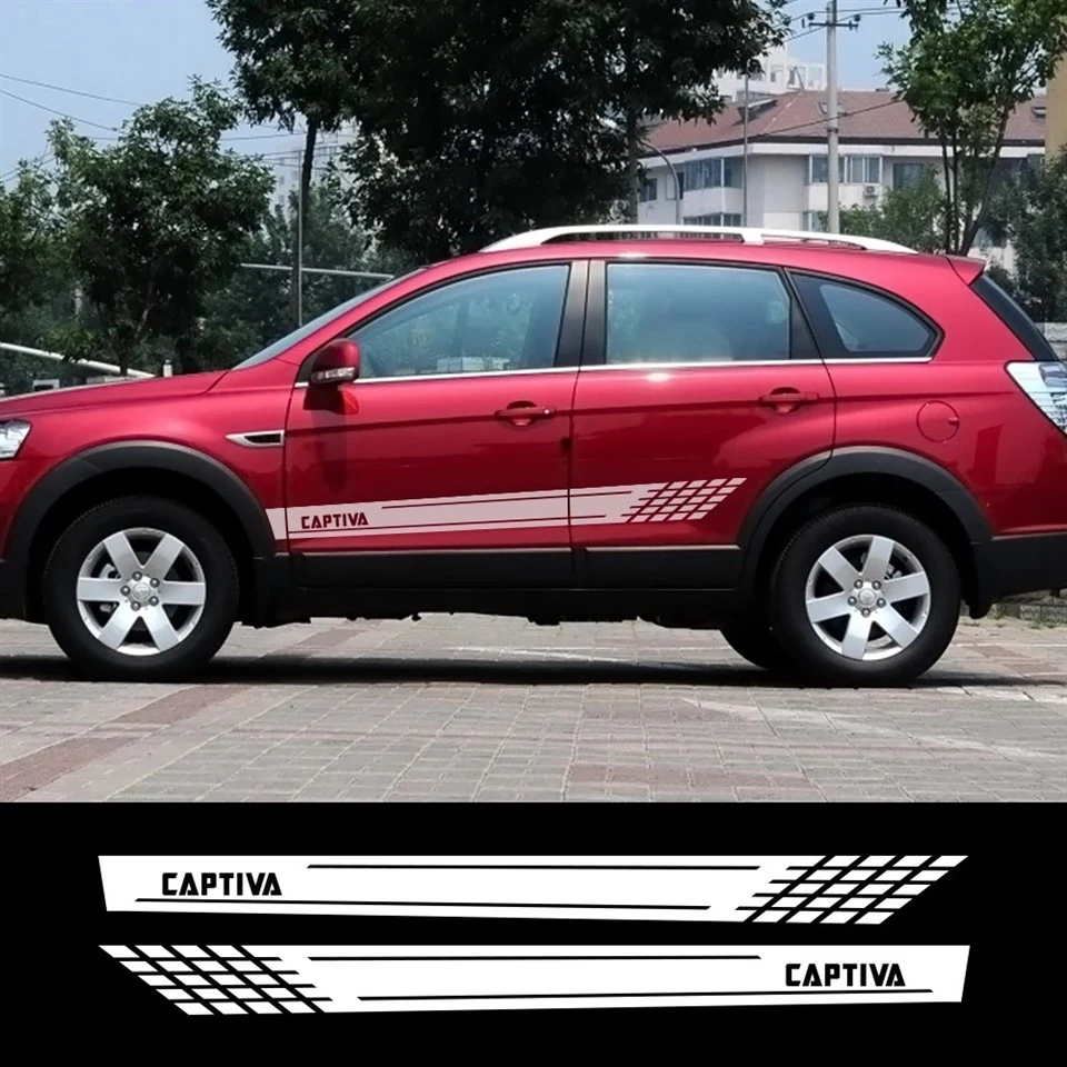 สติกเกอร์ด้านประตูรถ 2pcs สำหรับ Chevrolet Captiva