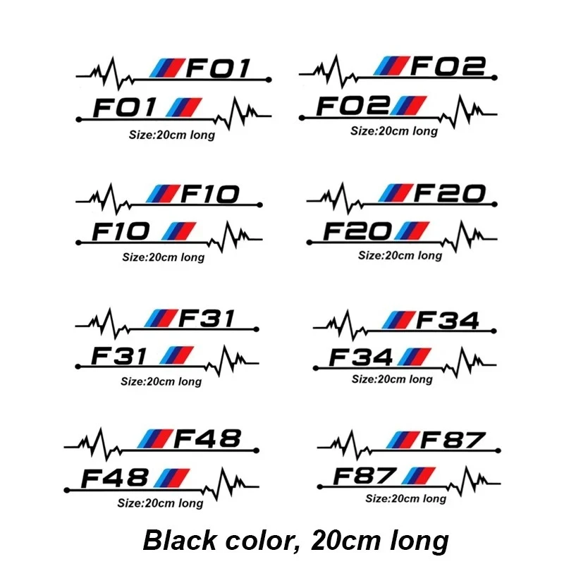 2pcs Car Windows Sticker For BMW