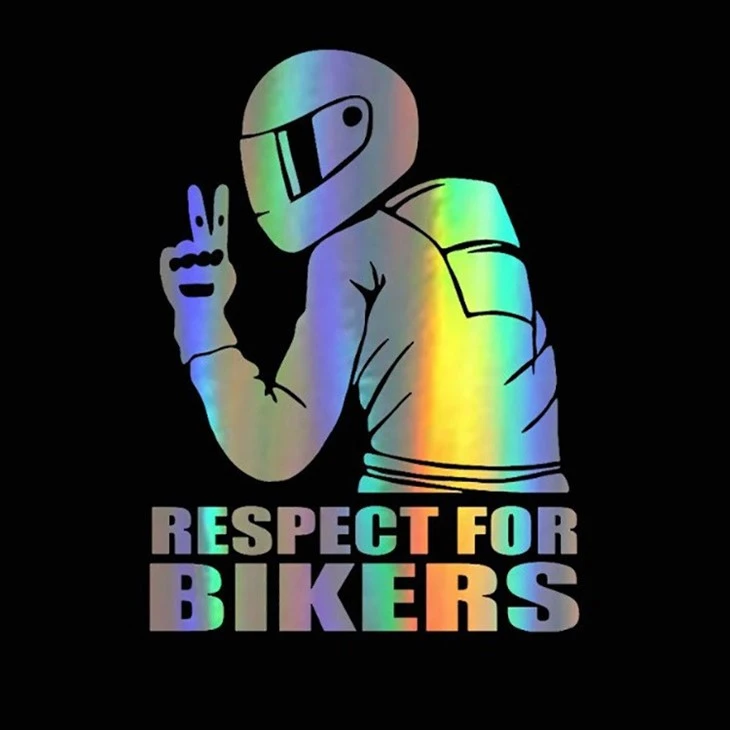 Vehicle Respect For Bikers Decal Sticker