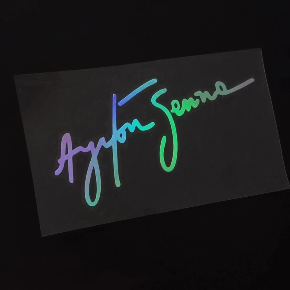 Ayrton Senna Driver Signature Stickers