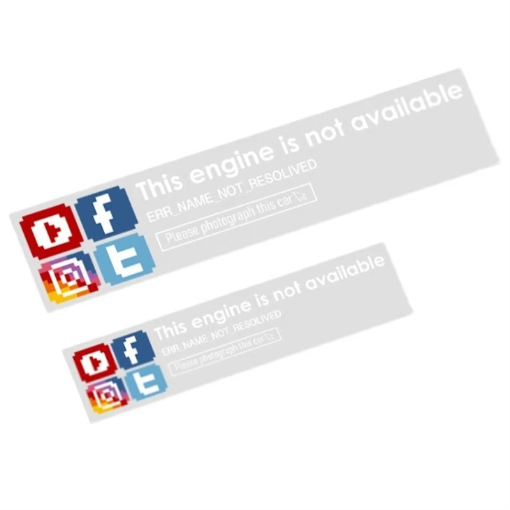APP Style Creative Funny Window Decal