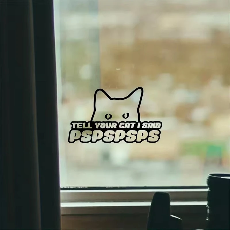Tell Your Cat Window Sticker
