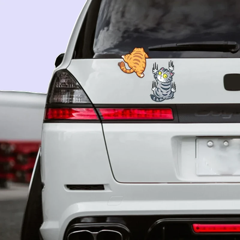 Cats Claw On Car Funny Sticker