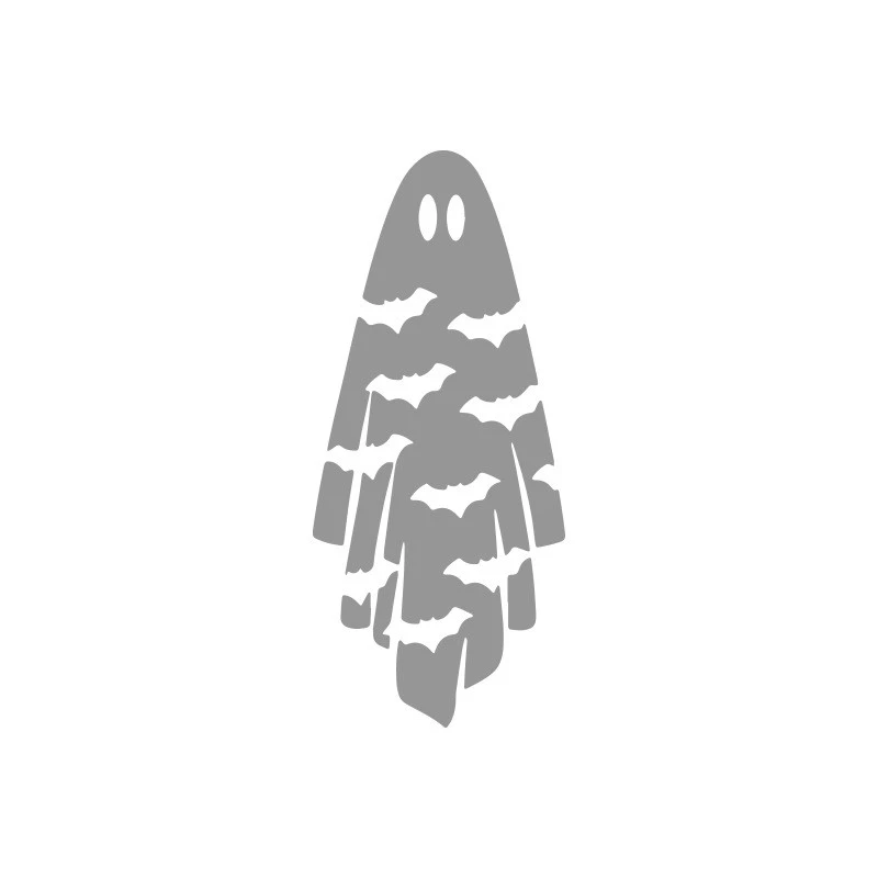 Car Inner Mirror Ghost Pattern Sticker