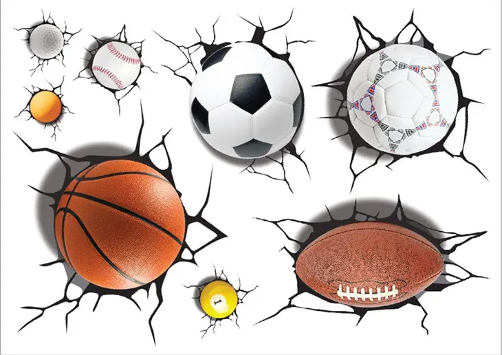 สติ๊กเกอร์ติดรถยนต์ 3D Balls Brake