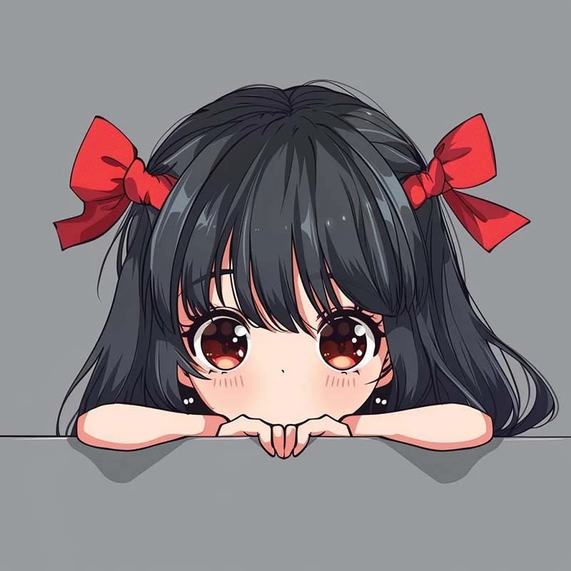 Anime Girl Window Sticker