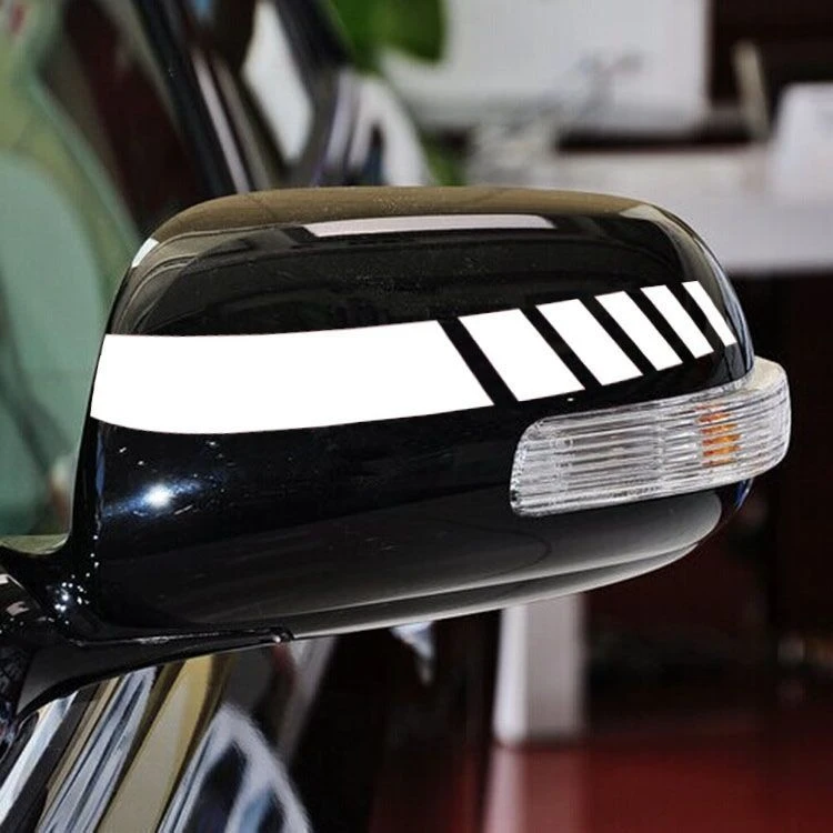 Car Rear Mirror Stripe Sticker Sports
