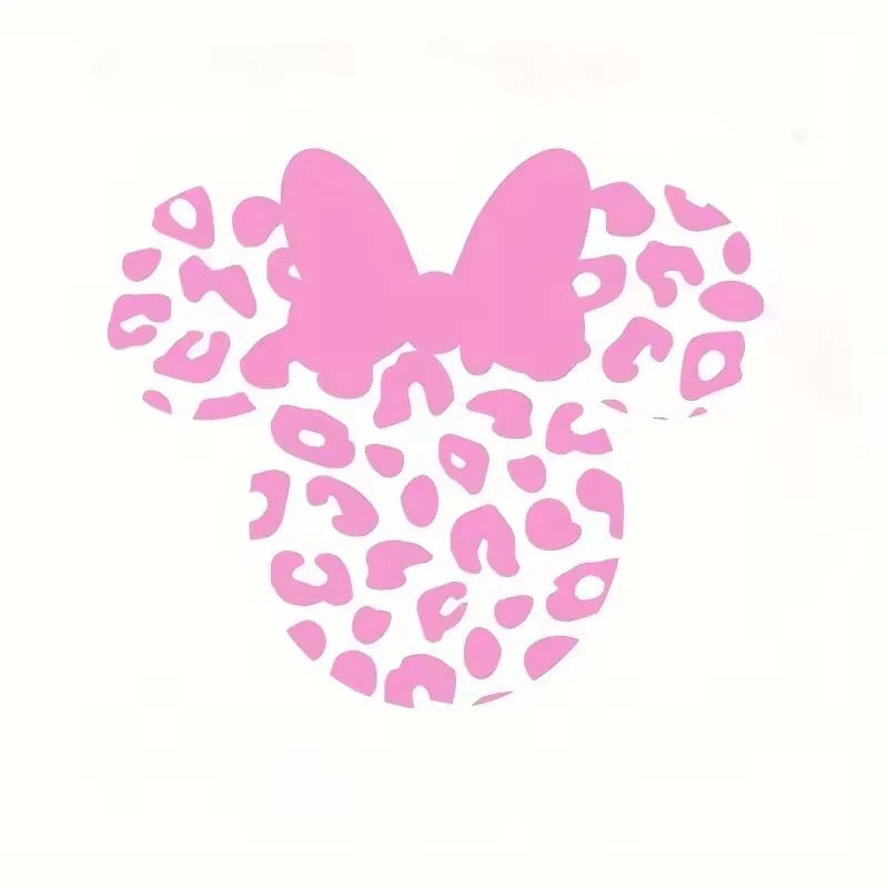 ET11399# Disne Minnie Head Vinyl Sticker For Girl Car