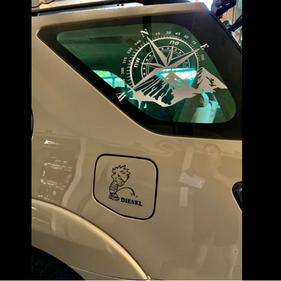 2024 New Vesion Car Jeep Crosscountry Style Car Body Sticker Customize Decal Compass Style Pattern USA Spirit