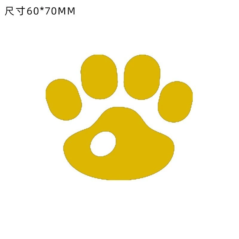สติ๊กเกอร์การ์ตูนรอยเท้าสัตว์ทุกสี