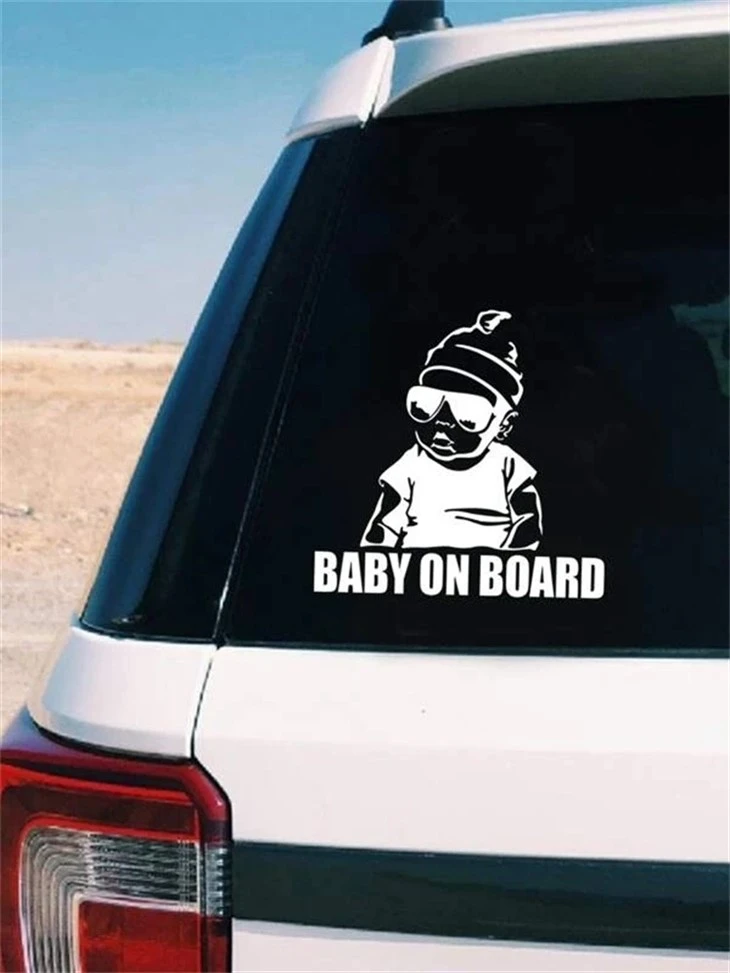สติ๊กเกอร์ไวนิลติดหน้าต่าง Baby On Board