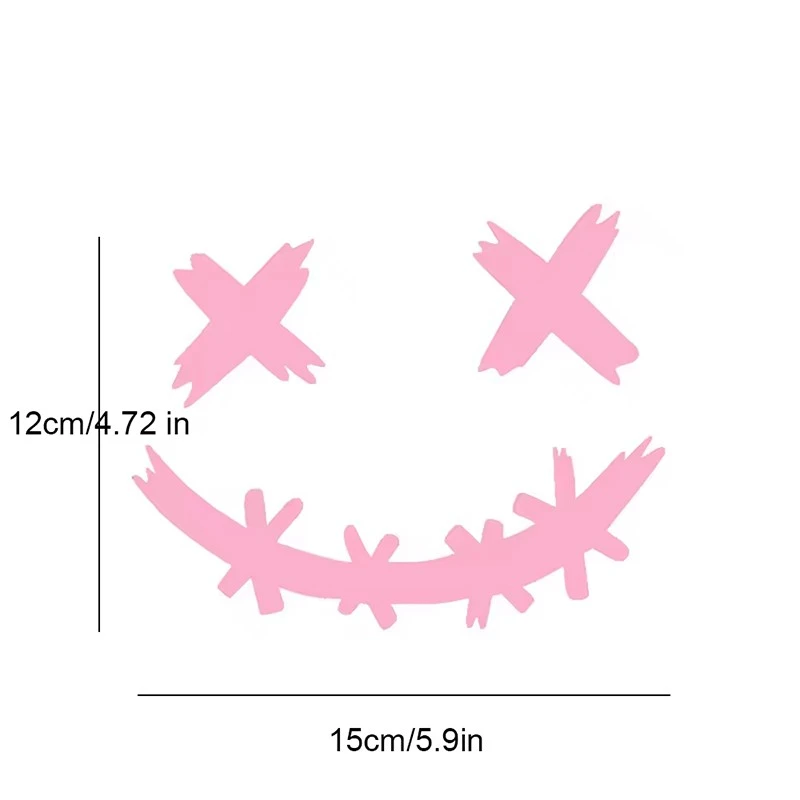Demon Smiling Face Decal For Helmet