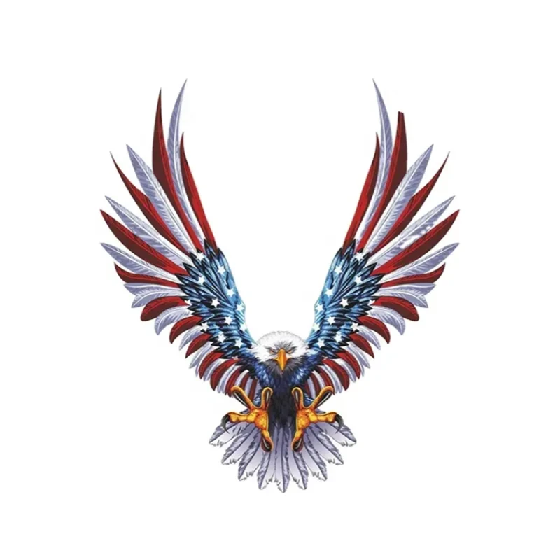USA Eagle Bald Window Sticker