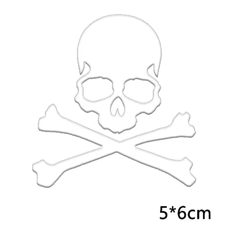 Skull Mountain Bicycle Reflector Decal