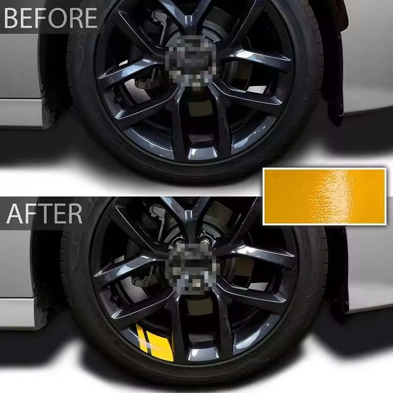 ET11372# Car Wheel Rim Vinyl Warning Sticker