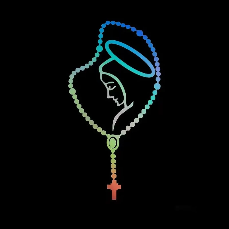Decals Rosary Virgin Mary Fatima Sticker