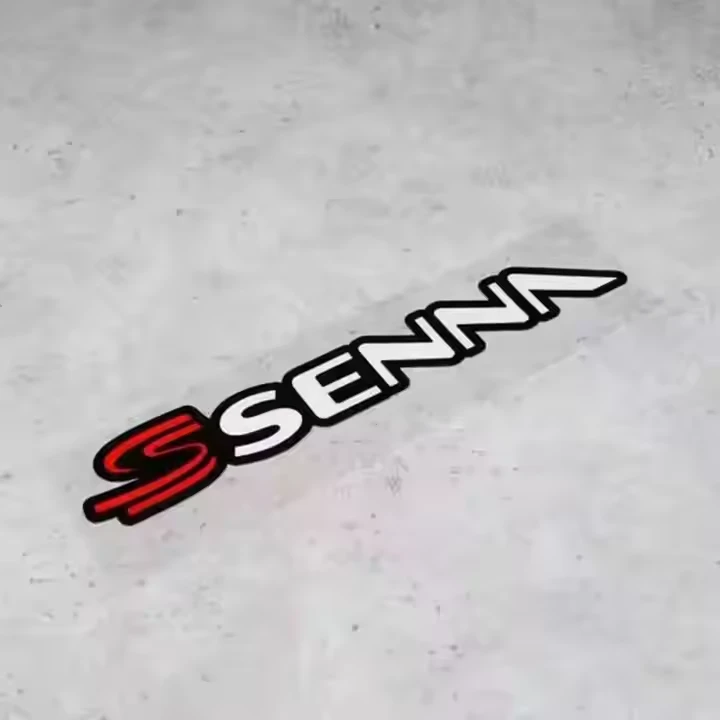 สติกเกอร์ Ayrton Senna ไวนิลสะท้อนแสง