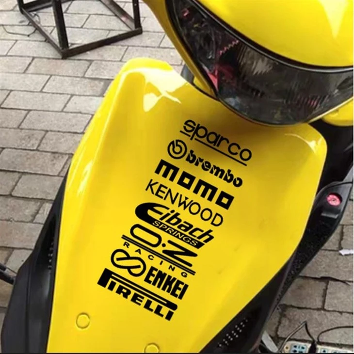 Car Motorbike Text Sticker