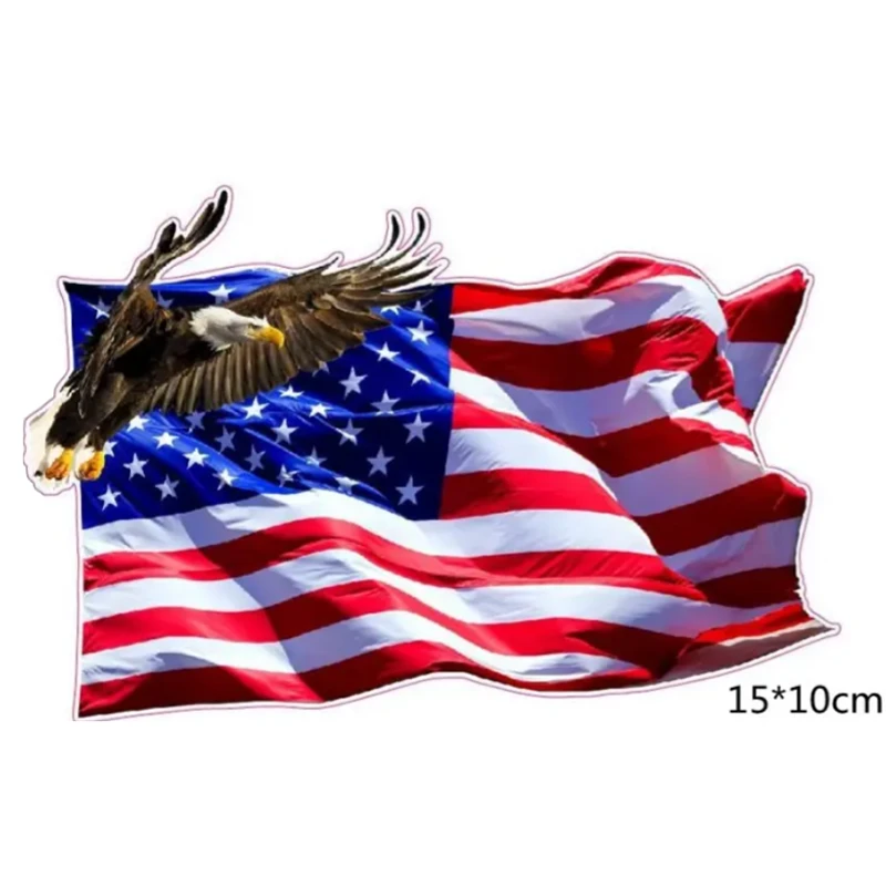 USA Eagle Bald Window Sticker