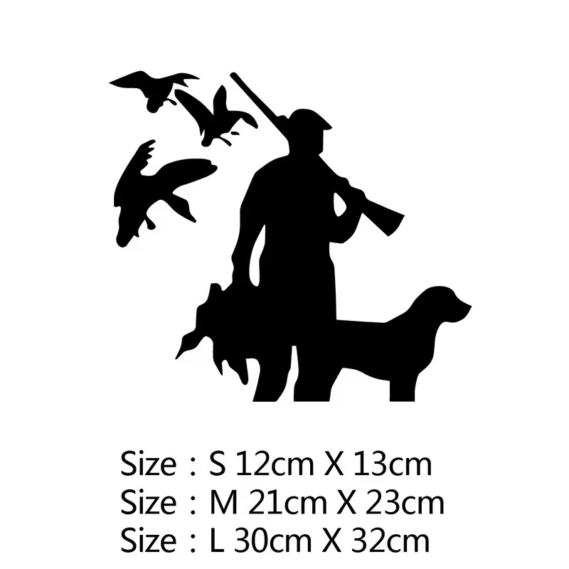 Hunter And Animal Car Sticker