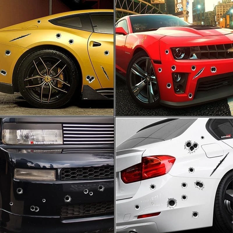 Bullet Holes Stickers Automotive Tattoo