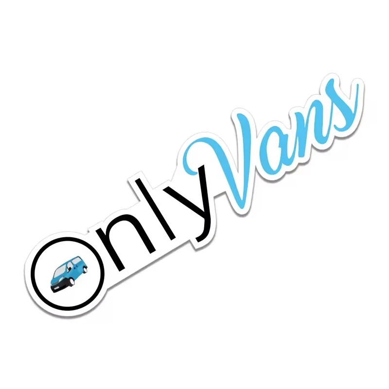 OnlyVans Funny Car Sticker For Van