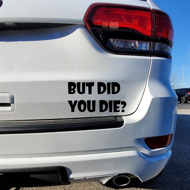 But Did You Die Egpull Decal
