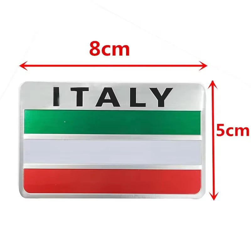 Metal Italy Flag Emblem Badge